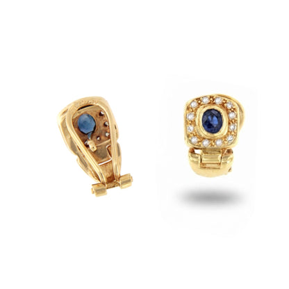 PEUMO short earrings in 18-karat yellow gold and diamonds.