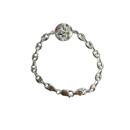 FRIDA bracelet, with colored stones in sterling silver