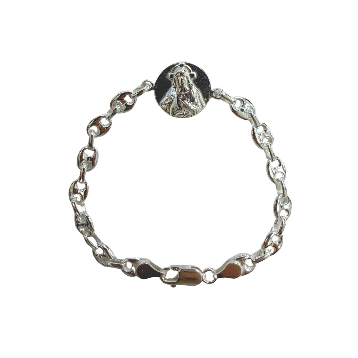 FRIDA bracelet, with colored stones in sterling silver
