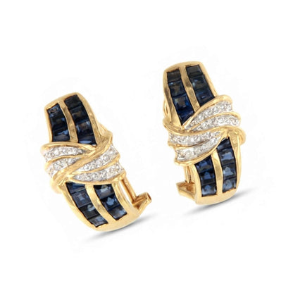 PEUMO short earrings in 18-karat yellow gold and diamonds.