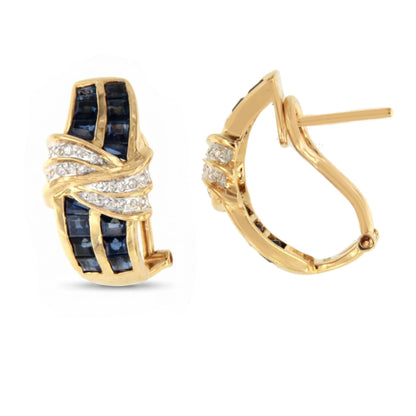 PEUMO short earrings in 18-karat yellow gold and diamonds.