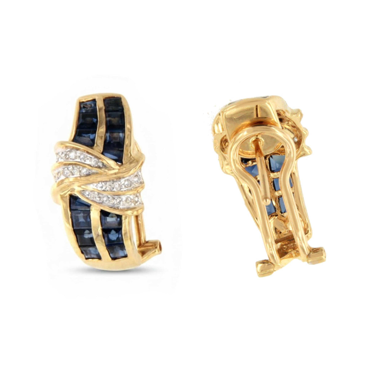 PEUMO short earrings in 18-karat yellow gold and diamonds.
