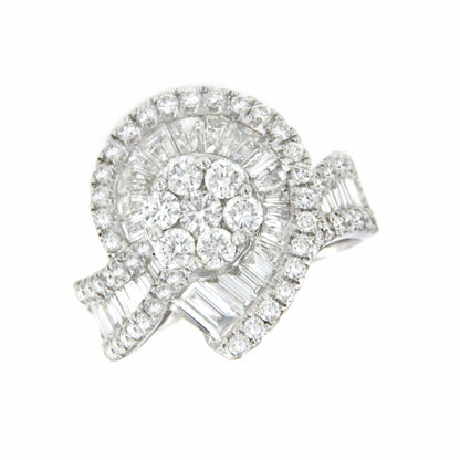 BOLZANO, white gold ring with diamonds