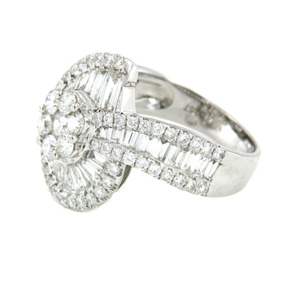BOLZANO, white gold ring with diamonds