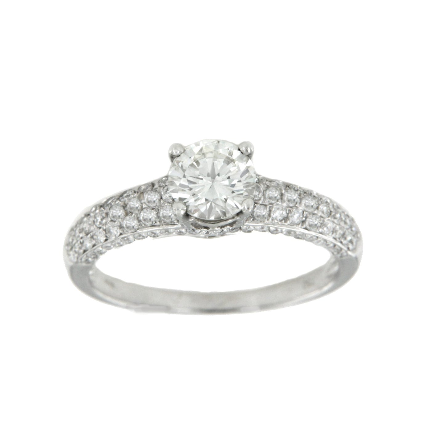 BESALU, gold and diamond solitaire ring