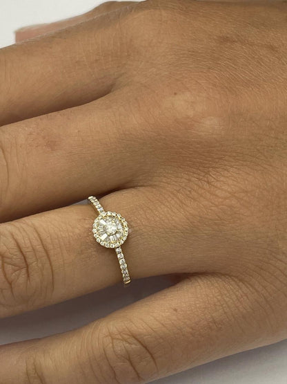 CEPHEUS, anillo de oro amarillo con diamantes