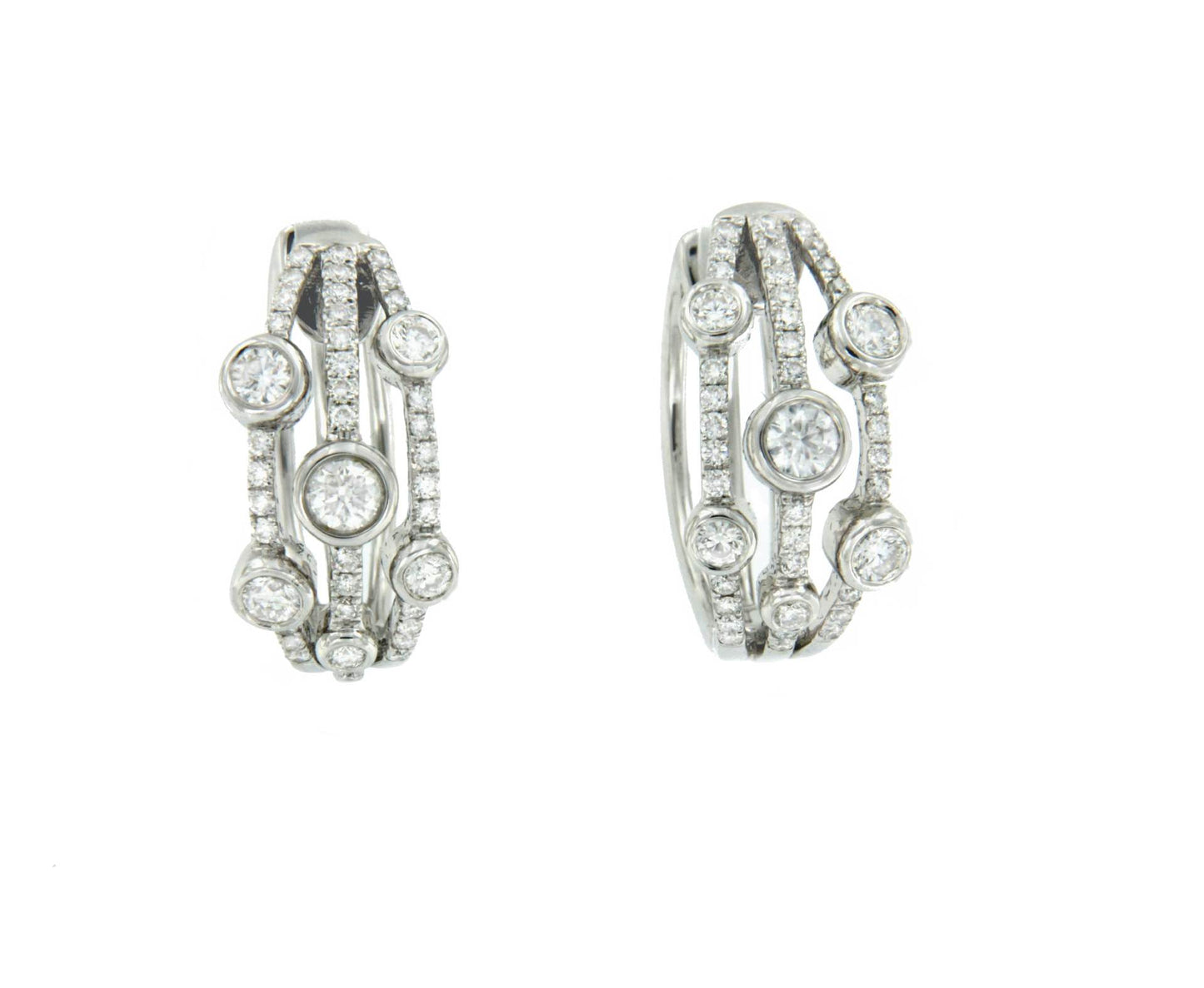 BROCAL, pendientes de oro y diamantes