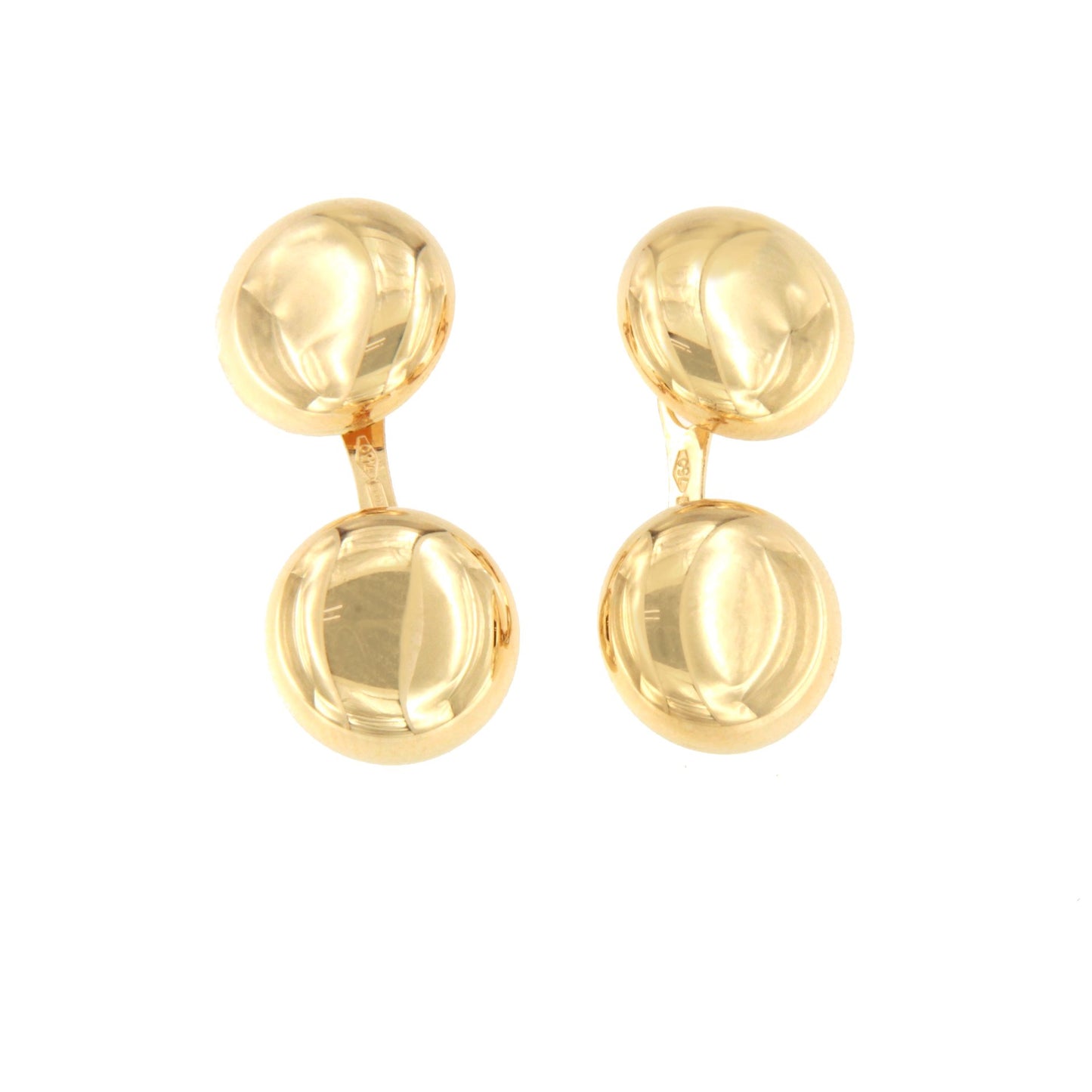 CAJU double cufflinks in 18k yellow gold