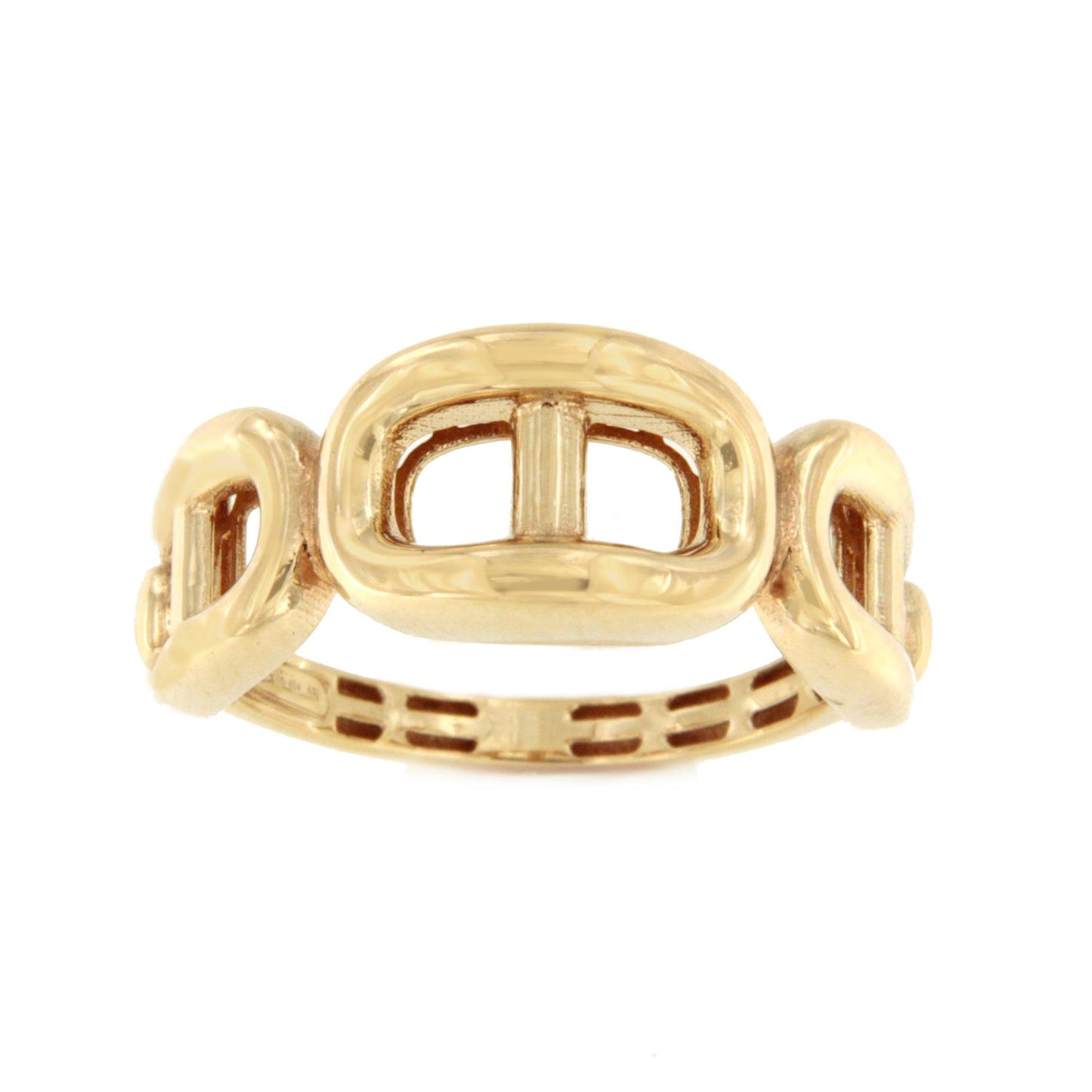 CAPOTE ring in 18-karat yellow gold, curb style