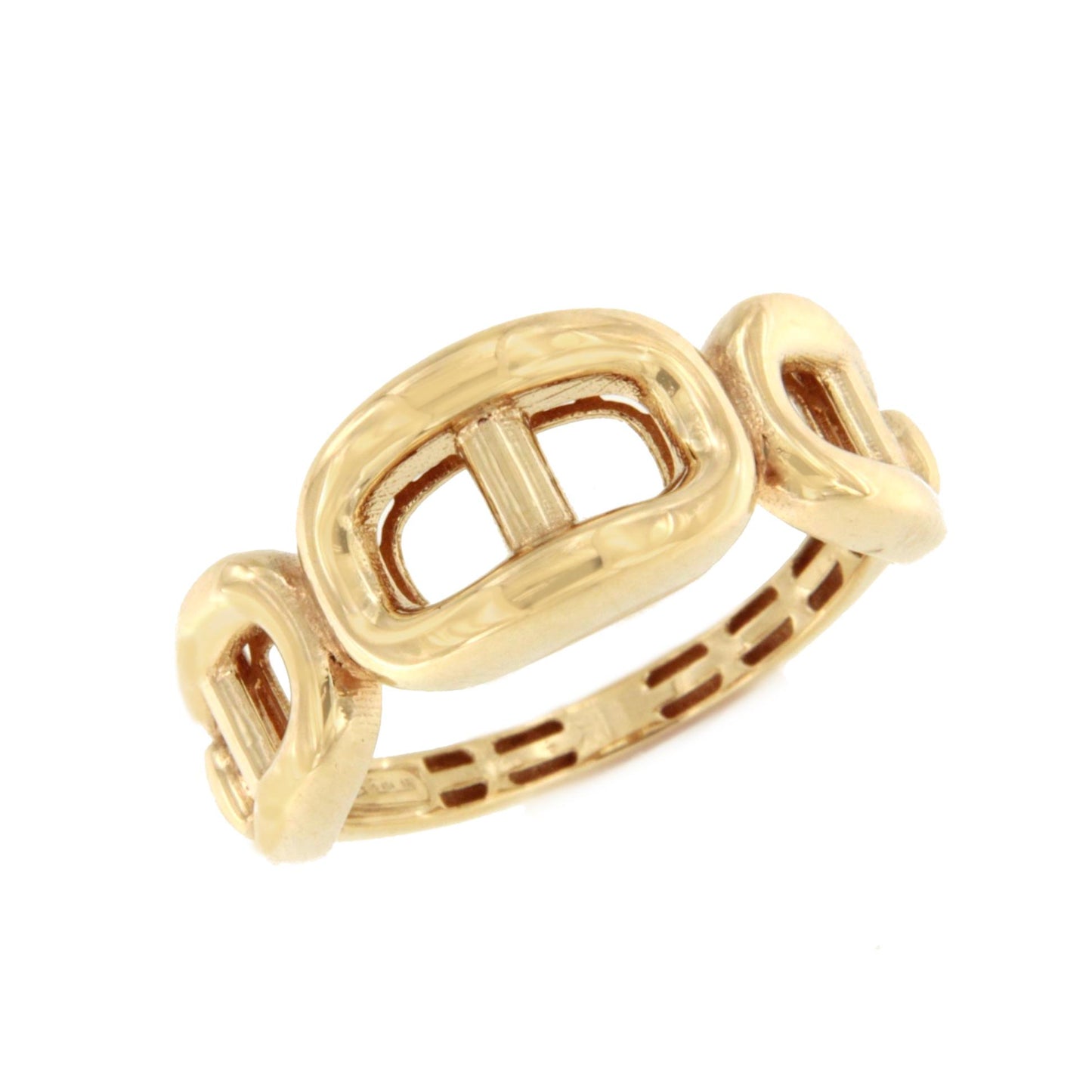 CAPOTE ring in 18-karat yellow gold, curb style