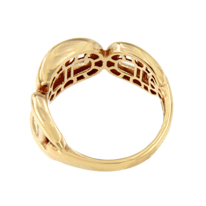 CAPOTE ring in 18-karat yellow gold, curb style
