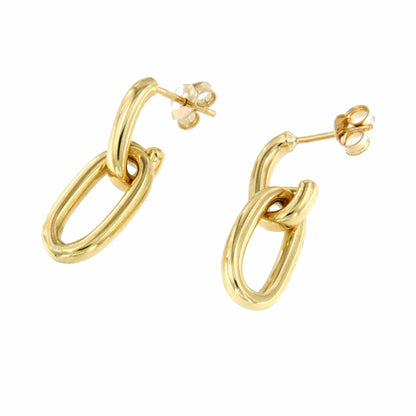 Pendientes SALVADOR argollas en oro amarillo 18 ktes