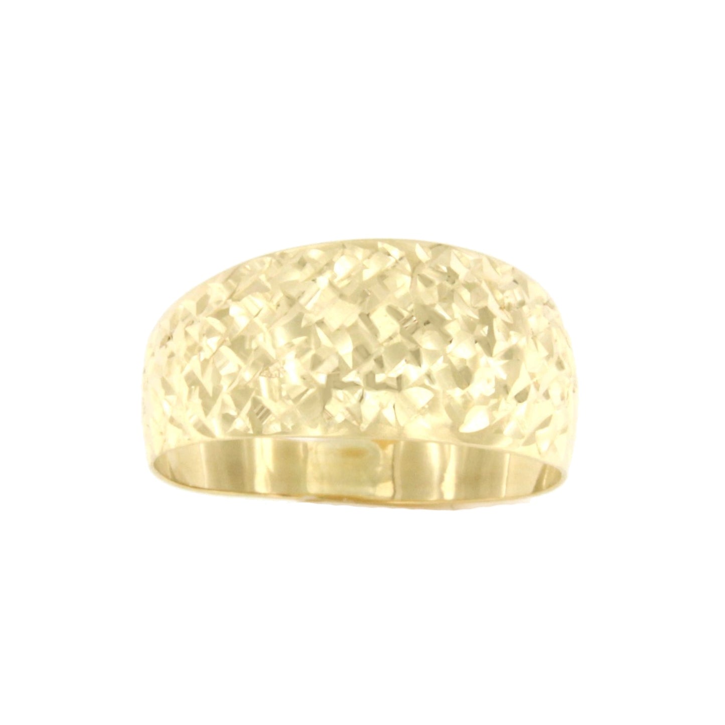 Anillo ligero SONKAN en oro amarillo de 18 kilates con relieve