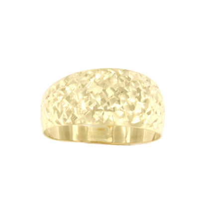 Anillo ligero SONKAN en oro amarillo de 18 kilates con relieve