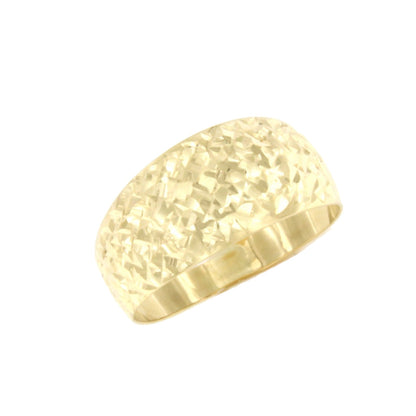 Anillo ligero SONKAN en oro amarillo de 18 kilates con relieve