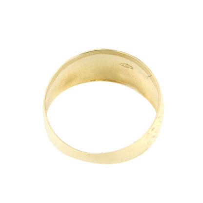 Anillo ligero SONKAN en oro amarillo de 18 kilates con relieve