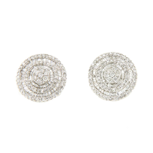 Pendientes MARIANA desmontables, oro blanco 18 ktes con brillantes