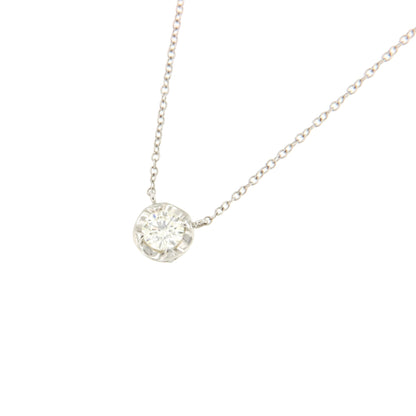 Cadenita SERBAL con dije solitario de brillante en oro blanco 18 ktes