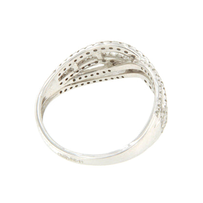Anillo UCHUVA  alianzas baguettes y brillantes en oro blanco 18 ktes