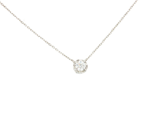 Cadenita LINZ de oro blanco de 18 Kilates con solitario de brillante.
