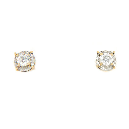 Pendiente CAPRERA desmontables de oro amarillo y blanco 18 ktes en brillantes.