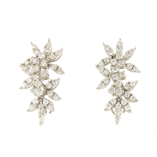 Pendiente MOORS desmontables de oro blanco 18 ktes con brillantes