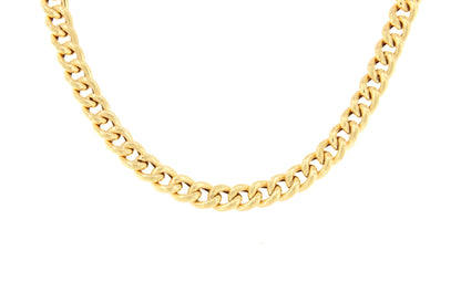 MERCURY curb choker, 2 sizes, 18k gold links