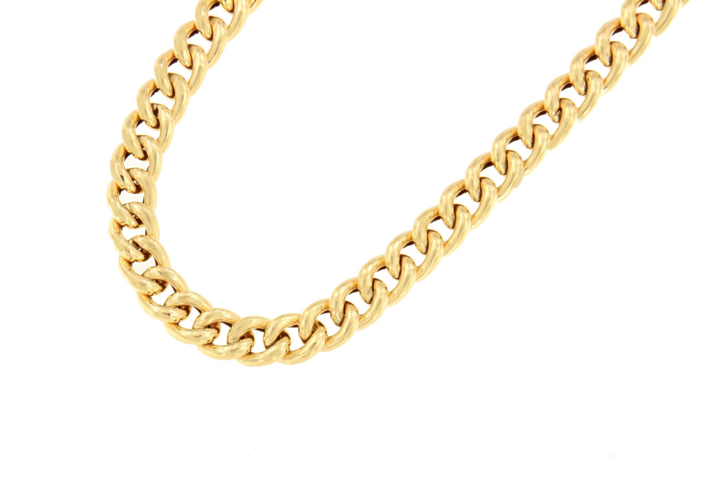 MERCURY curb choker, 2 sizes, 18k gold links