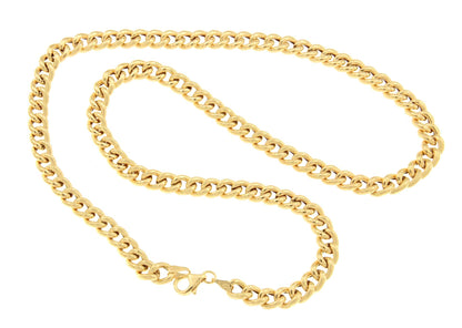 MERCURY curb choker, 2 sizes, 18k gold links