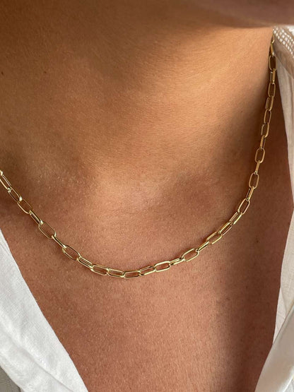 DREYER choker in 18k yellow gold with elongated links