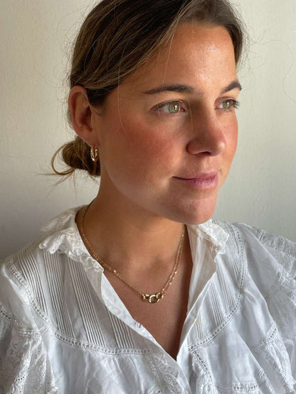 ERDAL choker in 18-karat yellow gold with cubic zirconia