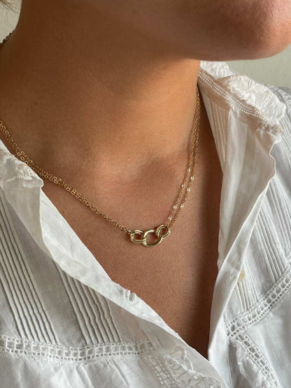 ERDAL choker in 18-karat yellow gold with cubic zirconia