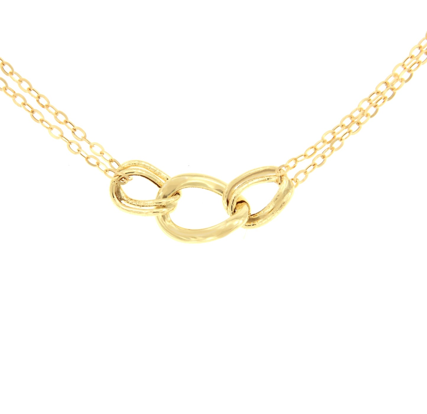 ERDAL choker in 18-karat yellow gold with cubic zirconia