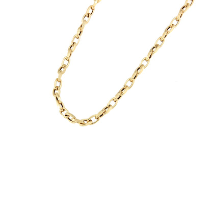 Gargantilla IOWA motivo eslabón natural en oro amarillo de 18 kilates.