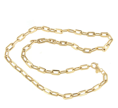 DINA choker with diminishing links and curb chain in 18k yellow gold