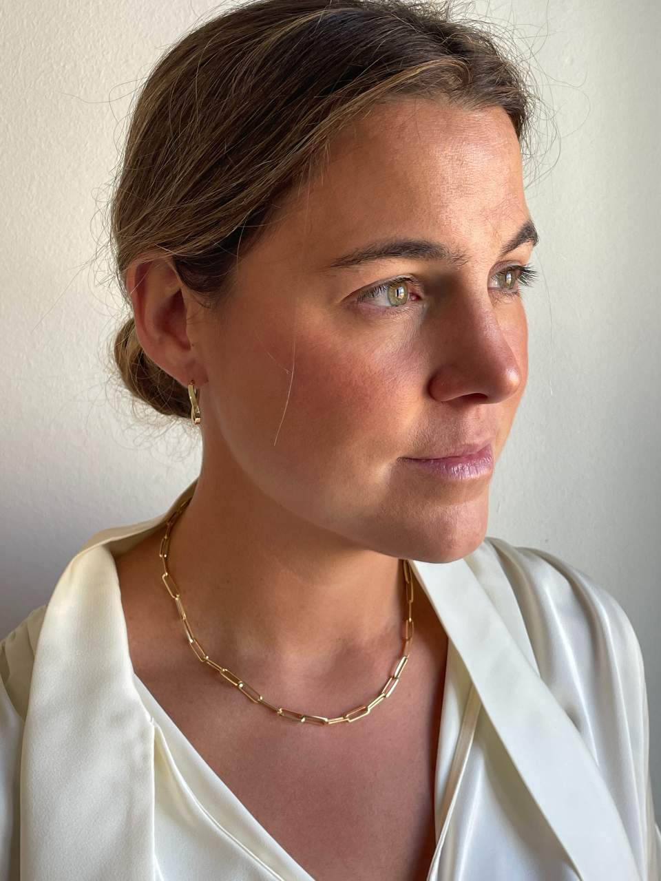 Gargantilla ONTARIO en oro amarillo de 18 ktes eslabones clasicos