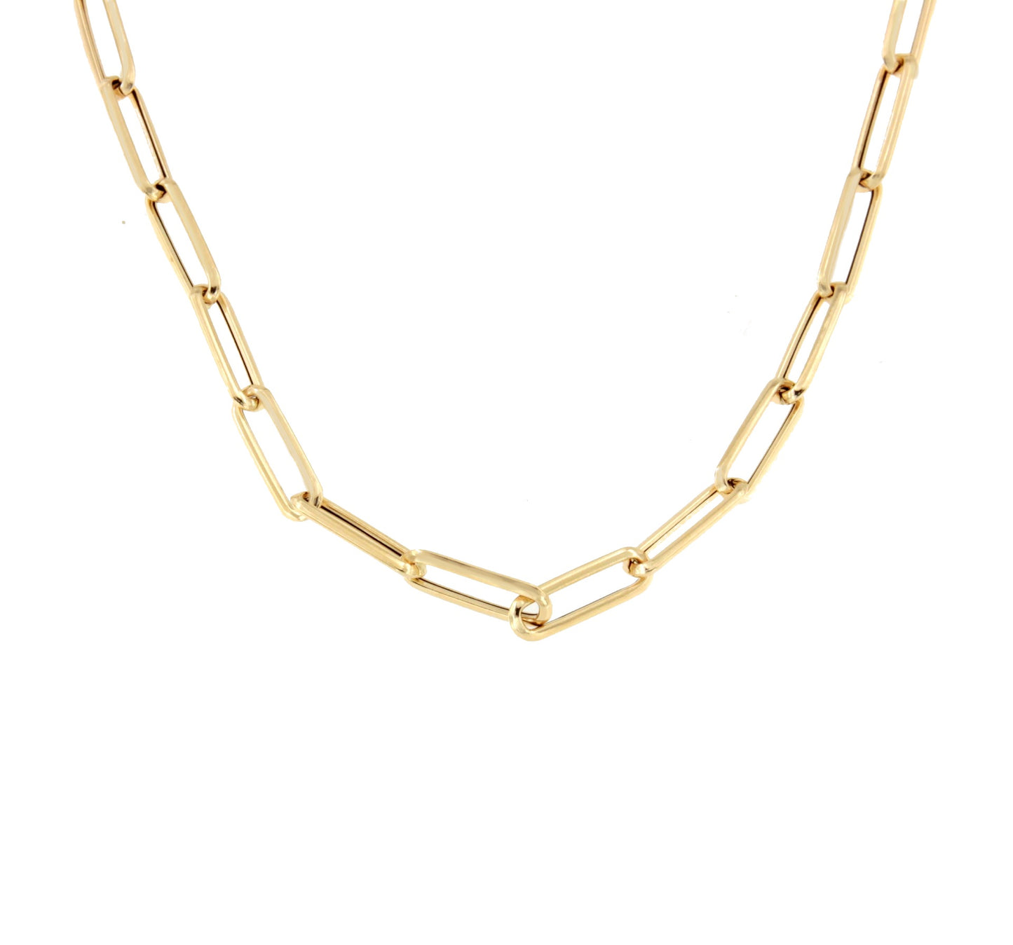 Gargantilla ONTARIO en oro amarillo de 18 ktes eslabones clasicos