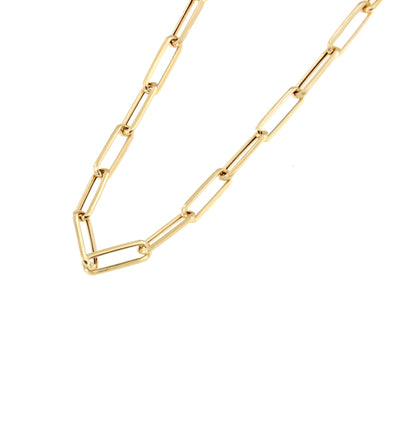 Gargantilla ONTARIO en oro amarillo de 18 ktes eslabones clasicos