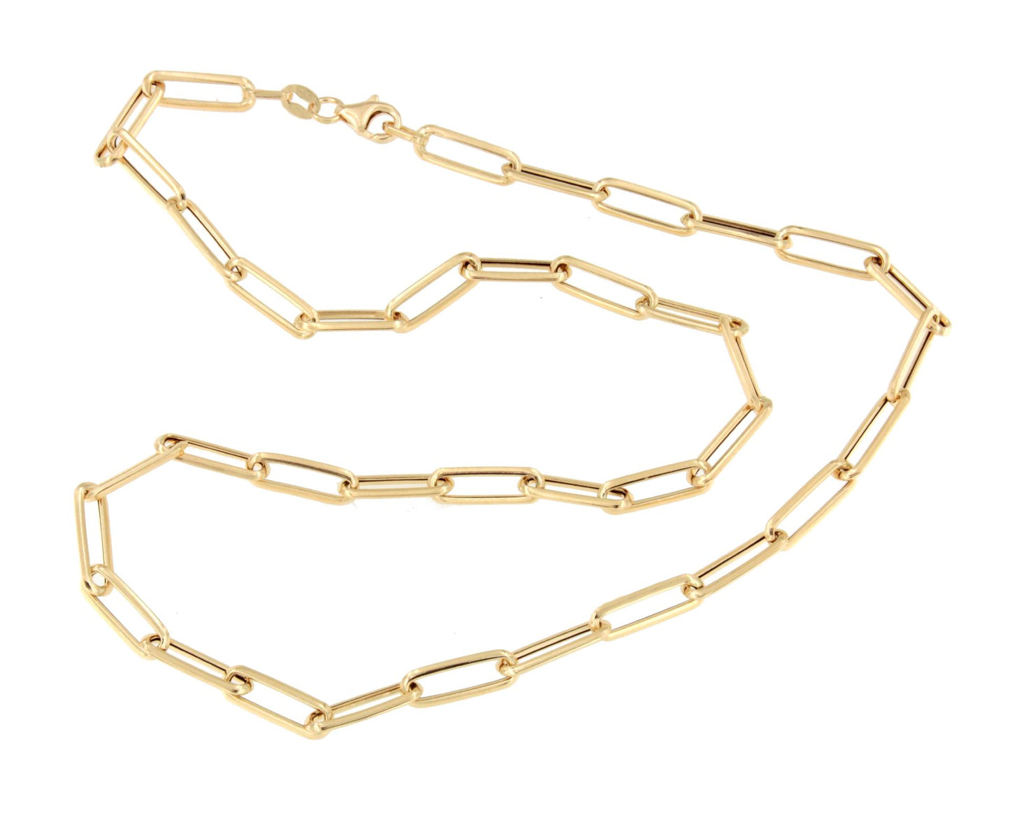 Gargantilla ONTARIO en oro amarillo de 18 ktes eslabones clasicos