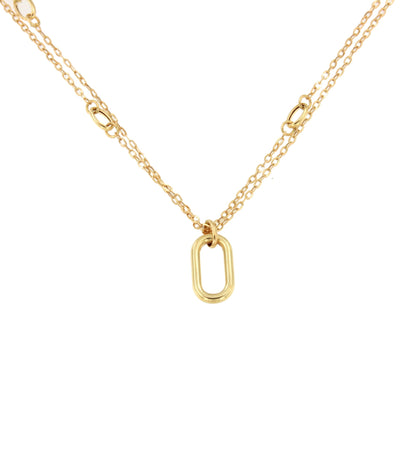 DILEK choker in 18-karat yellow gold with engraving plate