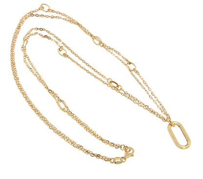 DILEK choker in 18-karat yellow gold with engraving plate