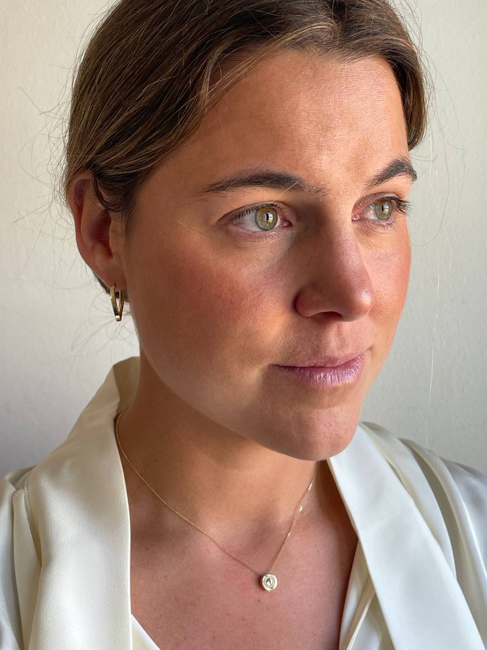 LAGES choker pendant and chain in 18k yellow gold with cubic zirconia