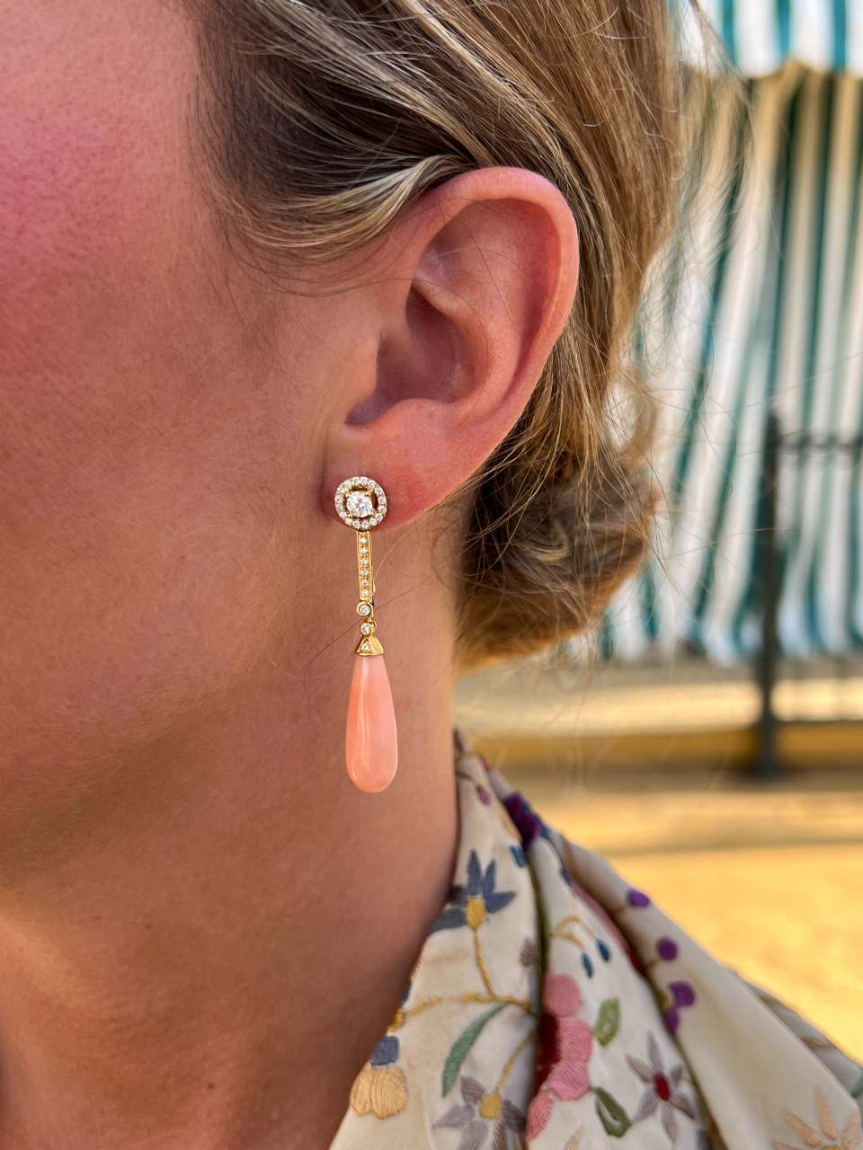 Perillas BLUSH de piel de ángel con casquilla de brillantes