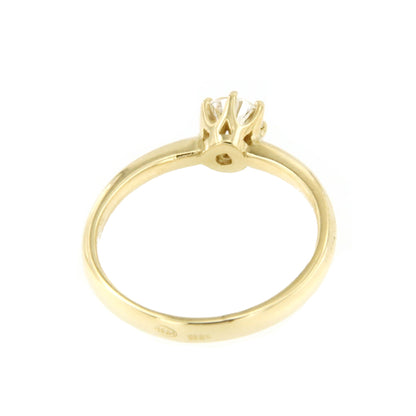 Anillo CALAIS solitario de brillante seis garras en oro blanco de 18 ktes