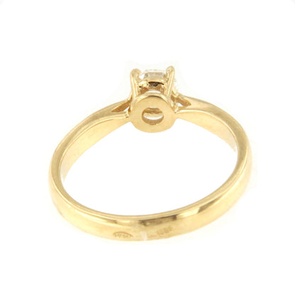 LAVAL classic solitaire diamond ring in 18k white gold