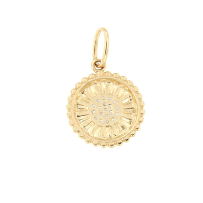 Colgante ORUMA en oro amarillo 14 ktes con brillantes