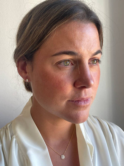 NEVERS detachable stud earrings in 18k yellow gold