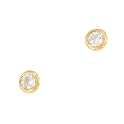 NEVERS detachable stud earrings in 18k yellow gold
