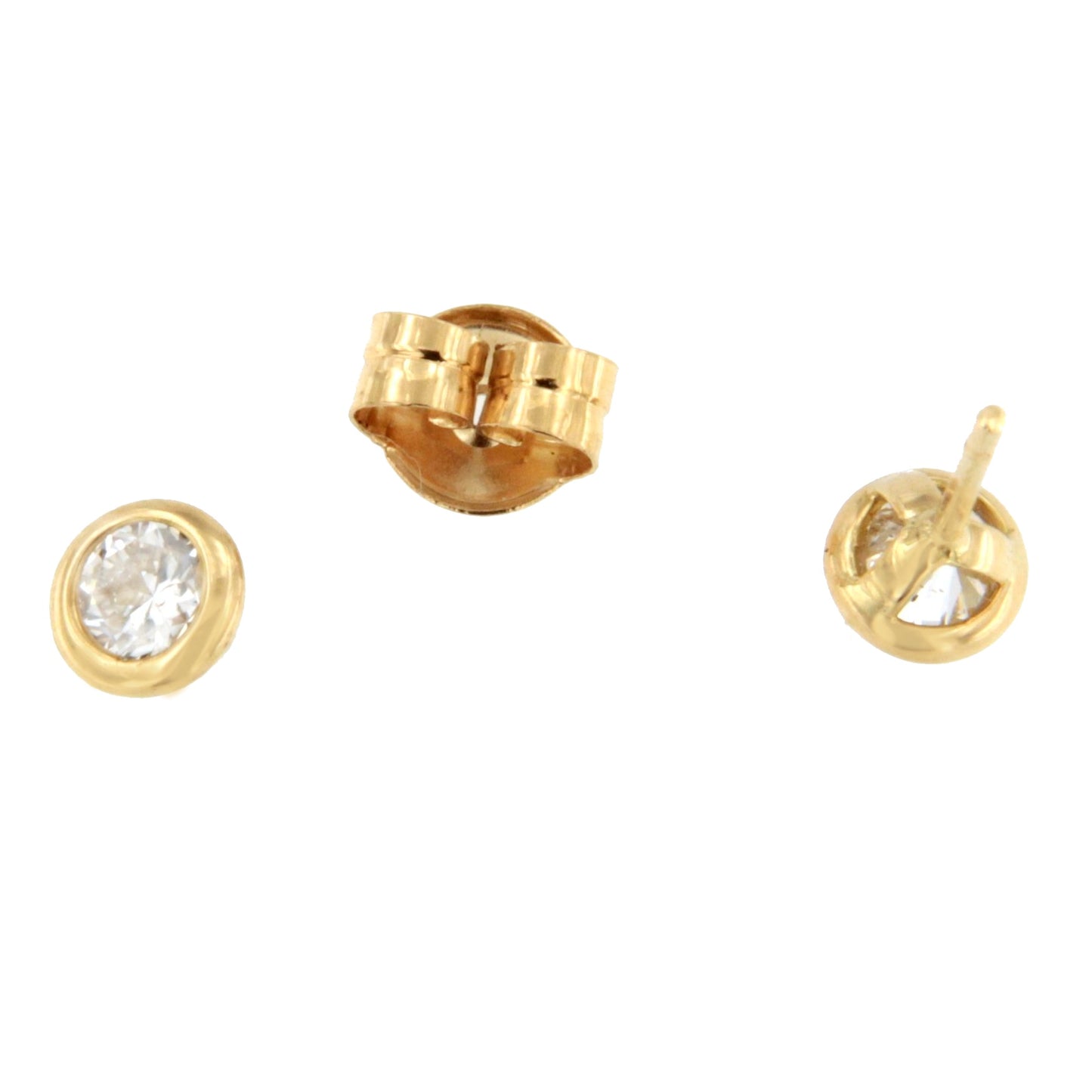 NEVERS detachable stud earrings in 18k yellow gold