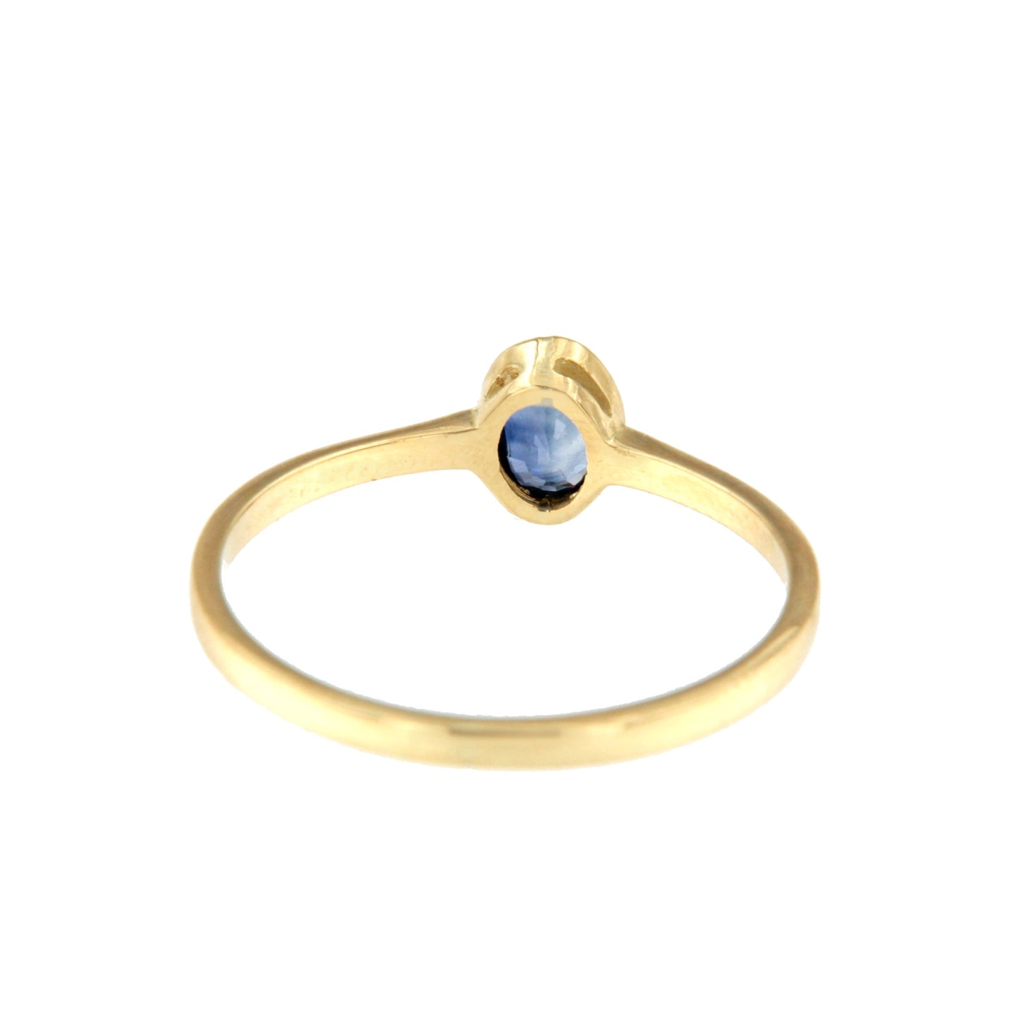 Heather ring with amethyst or blue topaz in 18-karat yellow gold